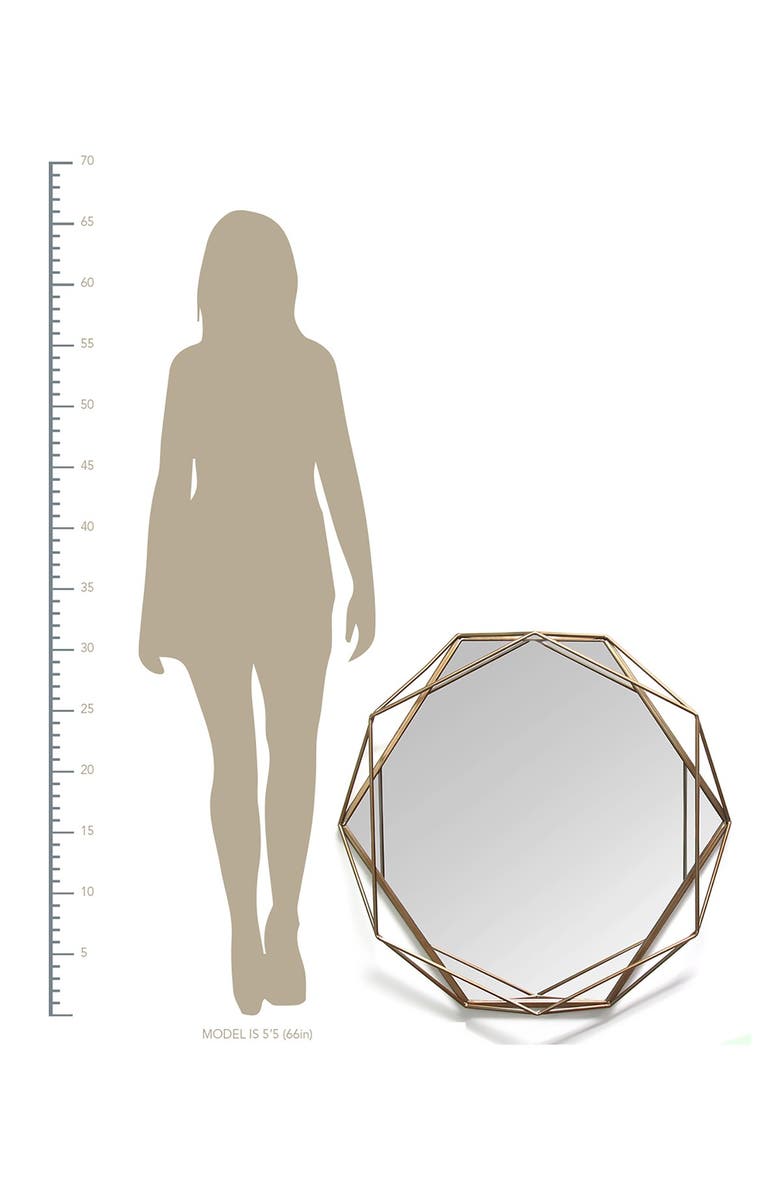 PARKLAND COLLECTION Gold Chloe Wall Mirror, Alternate, color,