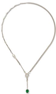 Lady Grey Aria Freshwater Pearl & Cubic Zirconia Toggle Necklace