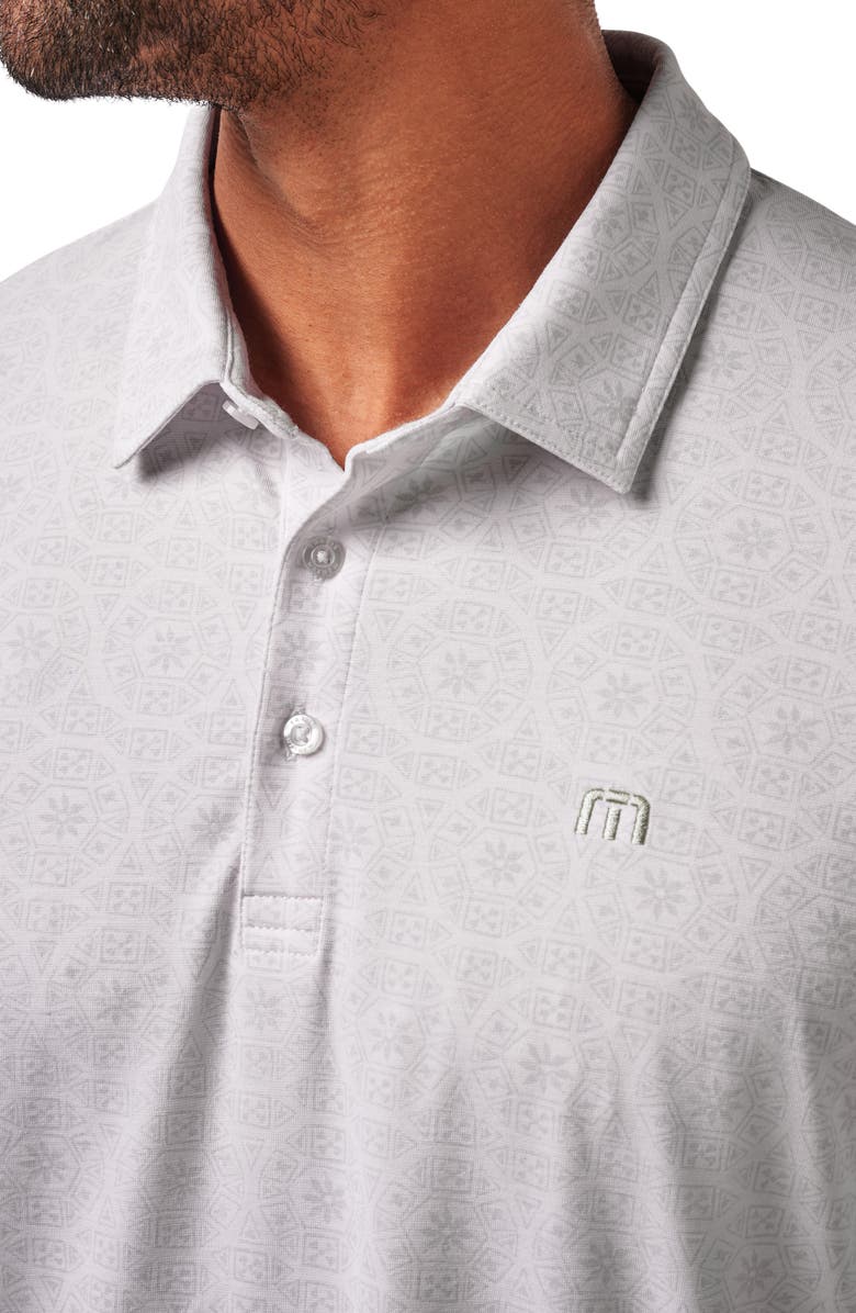 TravisMathew Free Passage Polo, Alternate, color, White/Grey