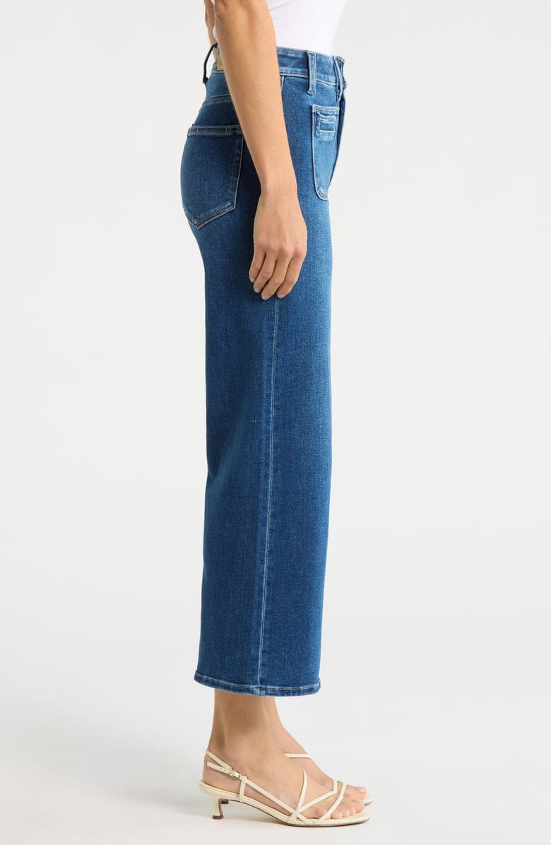 PAIGE Anessa Pocket Wide Leg Jeans, Alternate, color, Crosswind