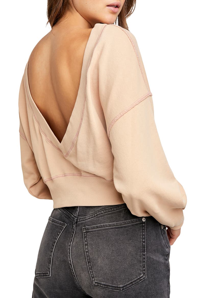 Take Me Back Front/Back Pullover, Alternate, color, PEARL ISLAND