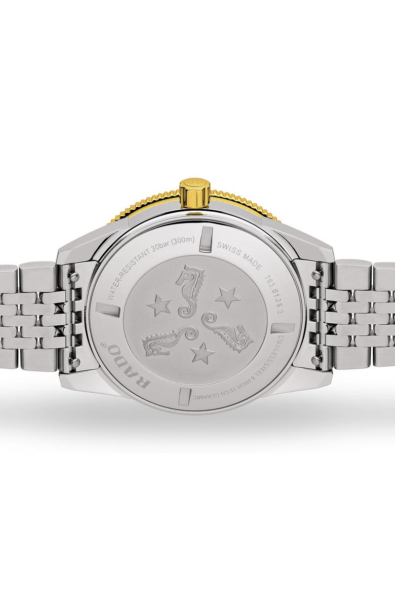 RADO Captain Cook Automatic Bracelet Watch, 42mm, Alternate, color, Yellow Gold