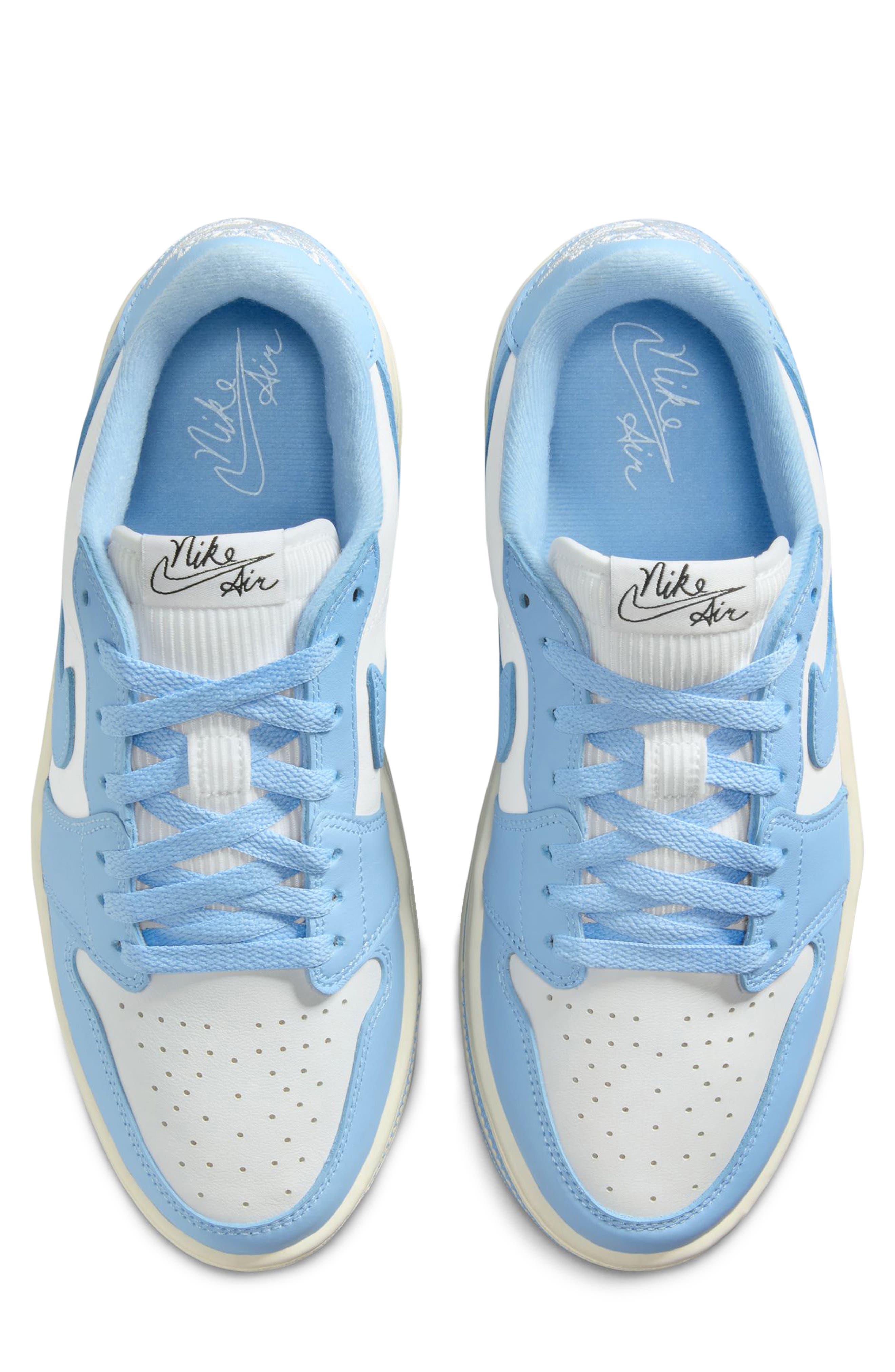 Jordan Air Jordan 1 Triple Platform Basketball Sneaker, Alternate, color, Psychic Blue/ Blue/ White