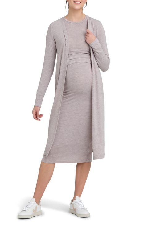 Nina Longline Maternity Cardigan