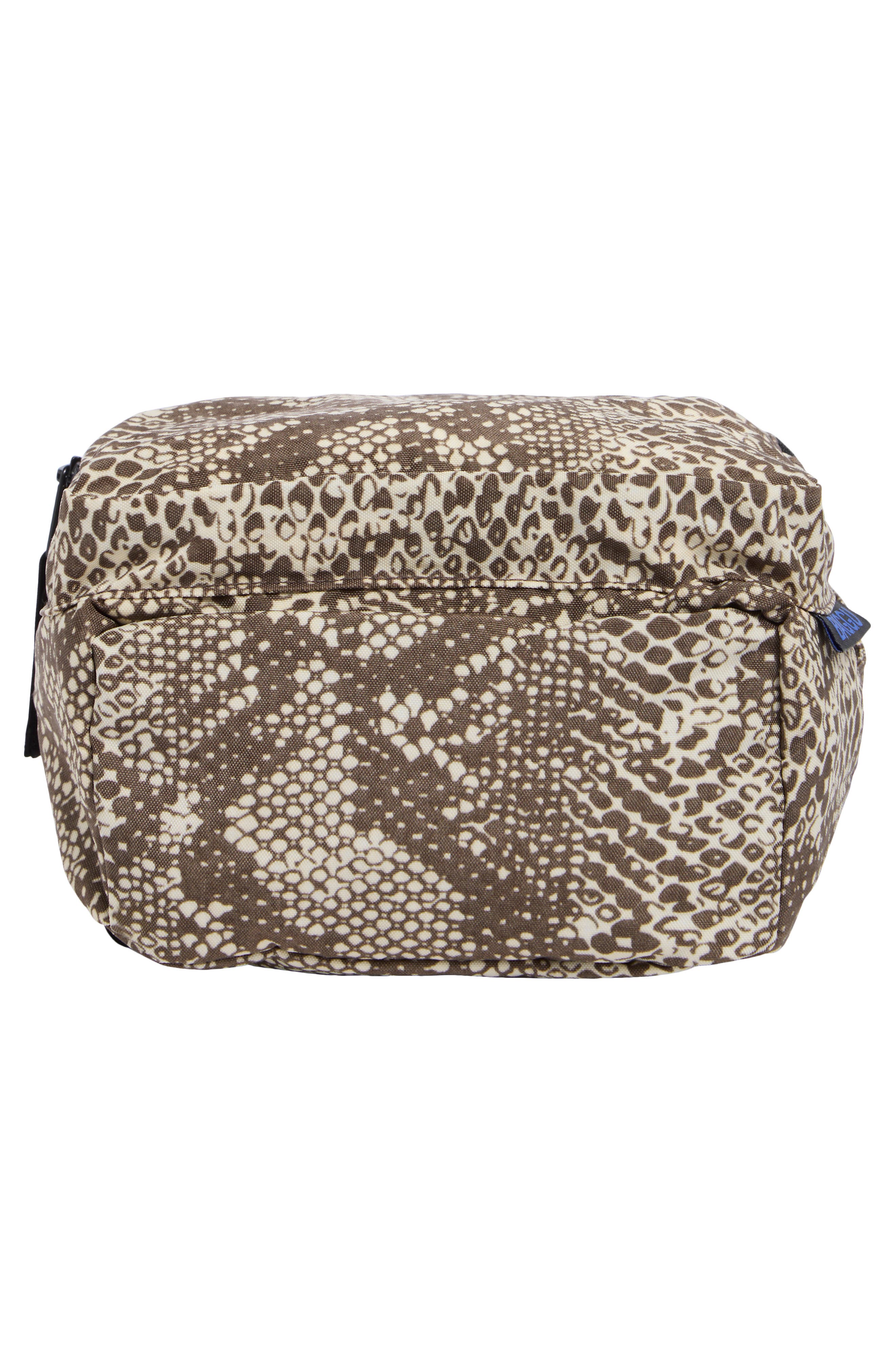Mini Faux Snakeskin Nylon Backpack, Alternate, color, SNAKESKIN