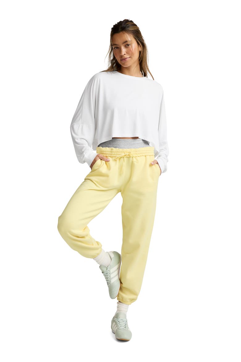 Studio Knit Long Sleeve T-Shirt, Alternate, color, WHITE
