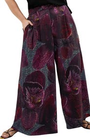 City Chic Piper Printed Wide Leg Pants