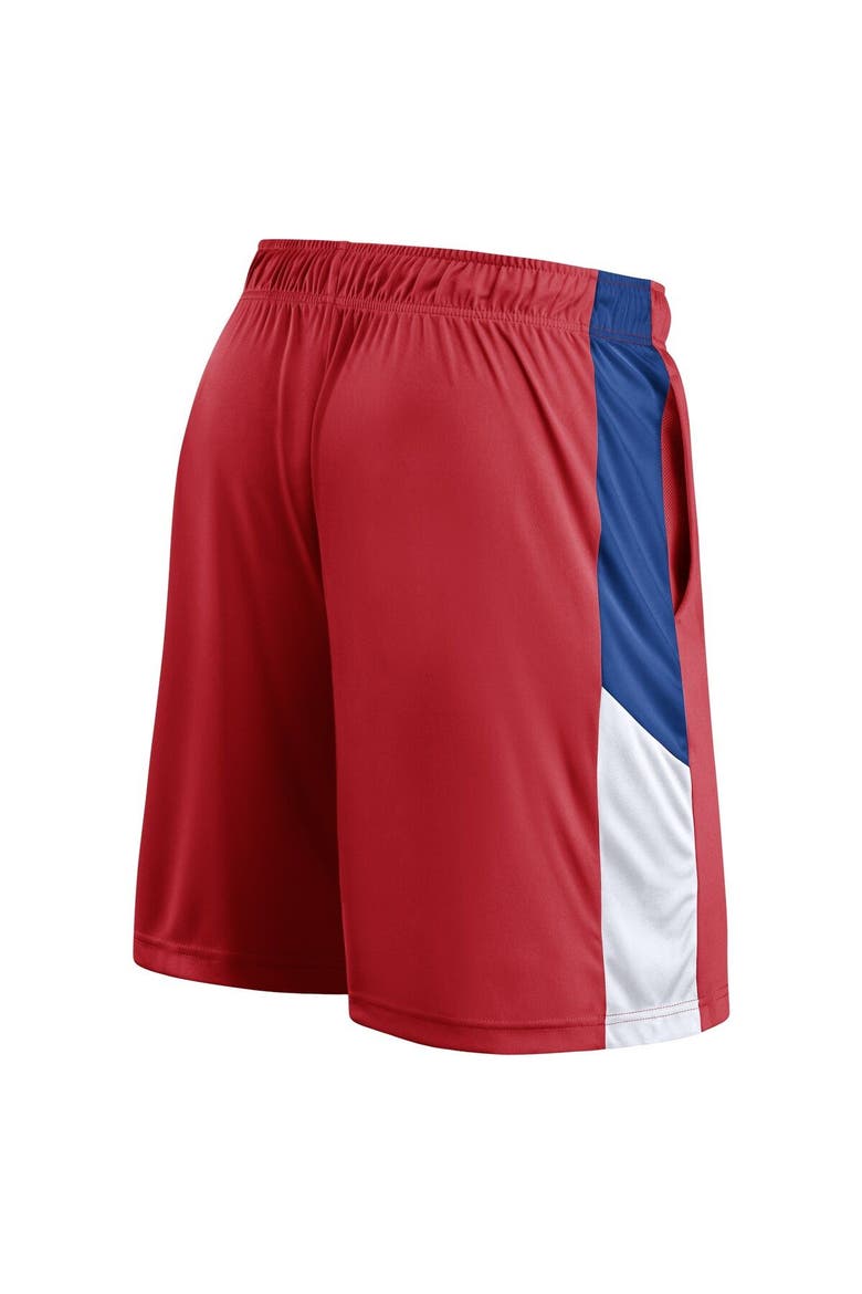 Men's Fanatics Branded  Red Detroit Pistons Practice Performance Shorts, Alternate, color, Red