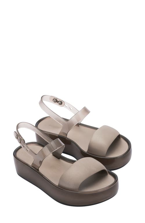 Melissa Float Slingback Platform Sandal In Beige
