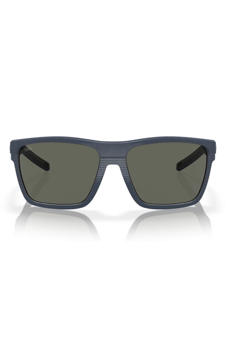 Costa Del Mar Pargo 61mm Polarized Square Sunglasses, Main, color, Grey