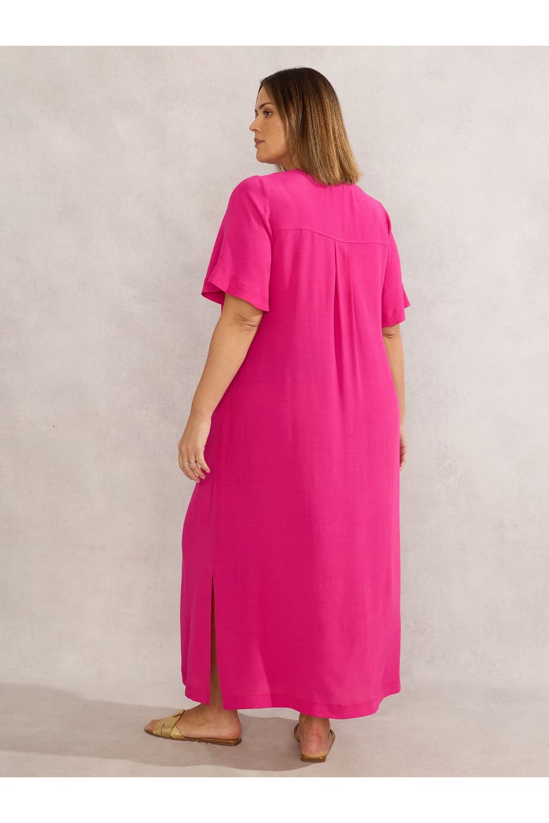 V-Neck Dress, Alternate, color, Raspberry