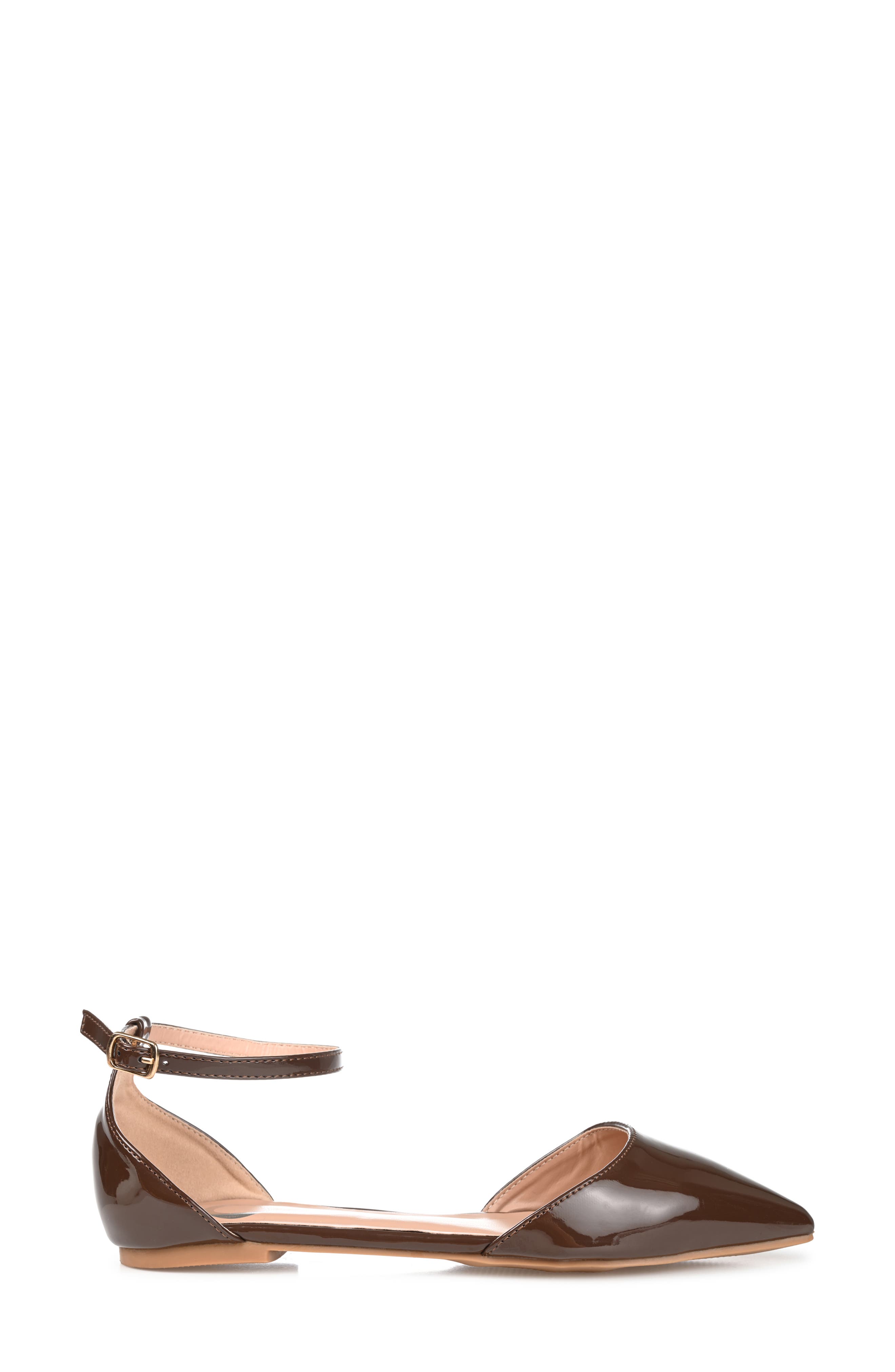 Journee Collection Reba Flat - Wide Width, Alternate, color, Brown