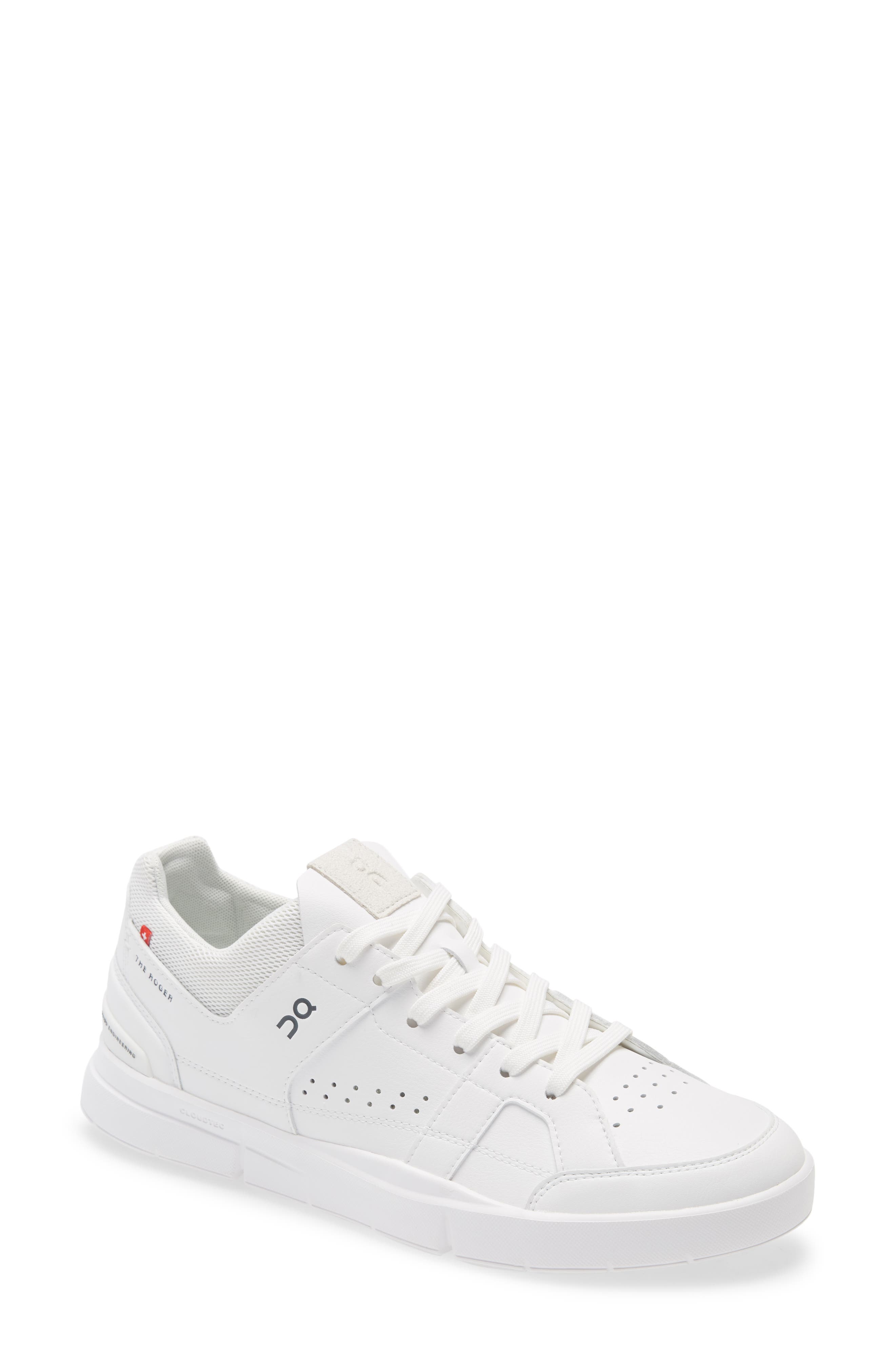 THE ROGER Clubhouse Tennis Sneaker, Main, color, ALL WHITE