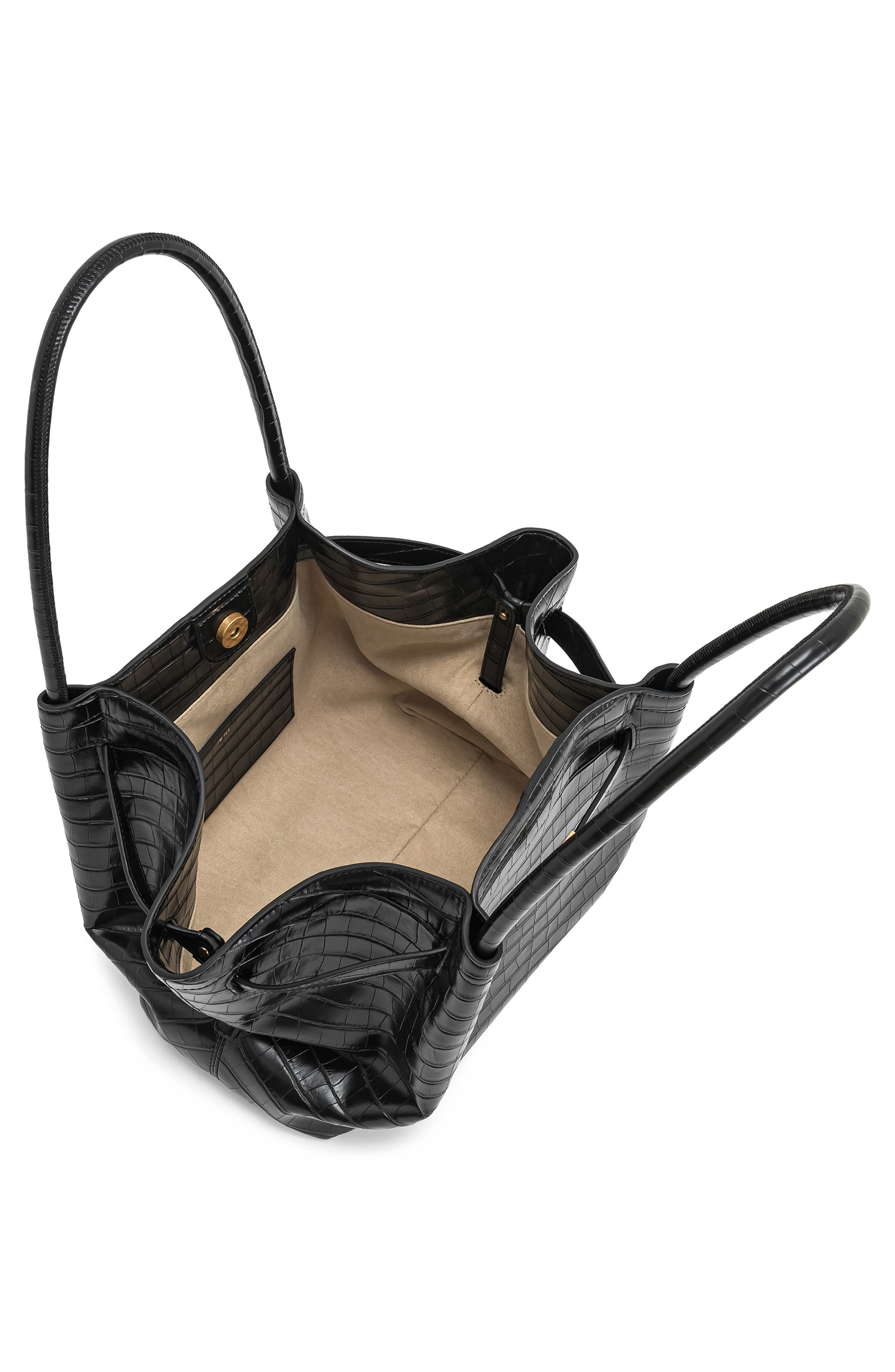 JW PEI Medium Hana Croc Embossed Faux Leather Tote, Alternate, color, 