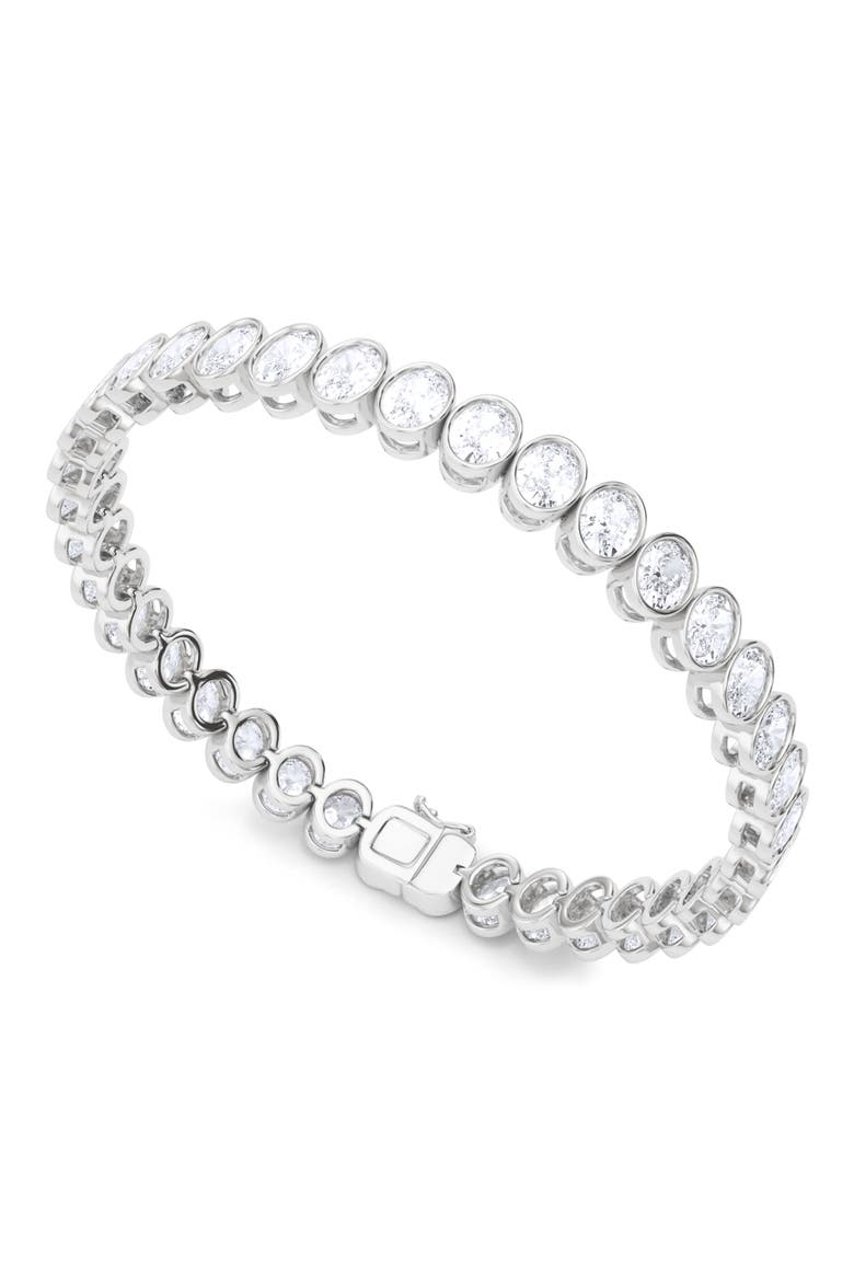Oval Cut Lab Created Diamond Tennis Bracelet video