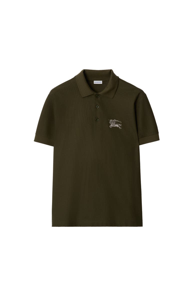 Burberry Metallic EKD Cotton Polo Shirt, Alternate, color, Marsh Green