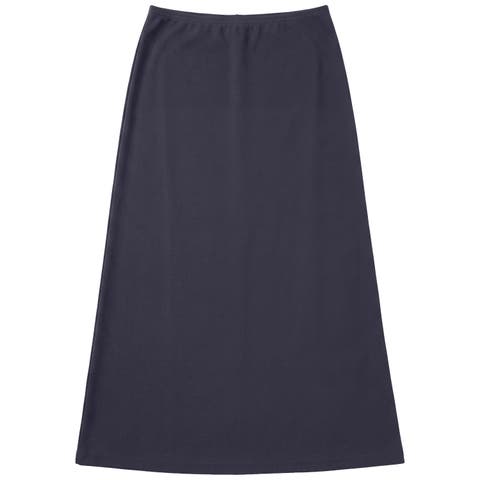 Elastic Waist Side Tag Pull-On Skirt