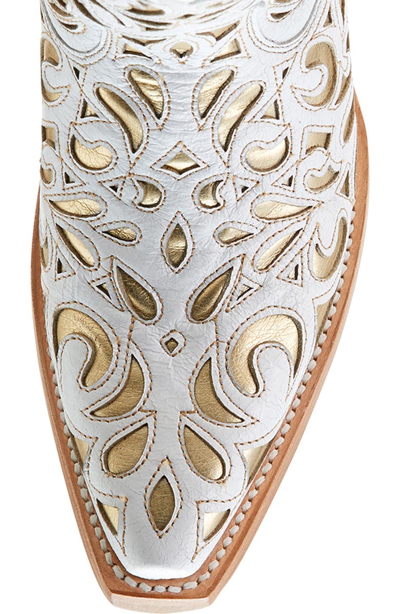 Ariat Valentina Western Boot, Alternate, color, Alabaster/Gold