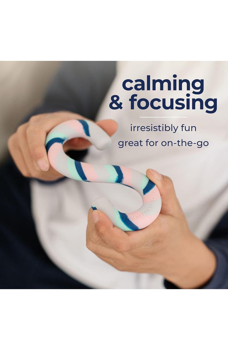 Sensory Basics The Original S Chidget, 2 Pack,  Silicone Sensory Fidget Toy, Alternate, color, Multicolored