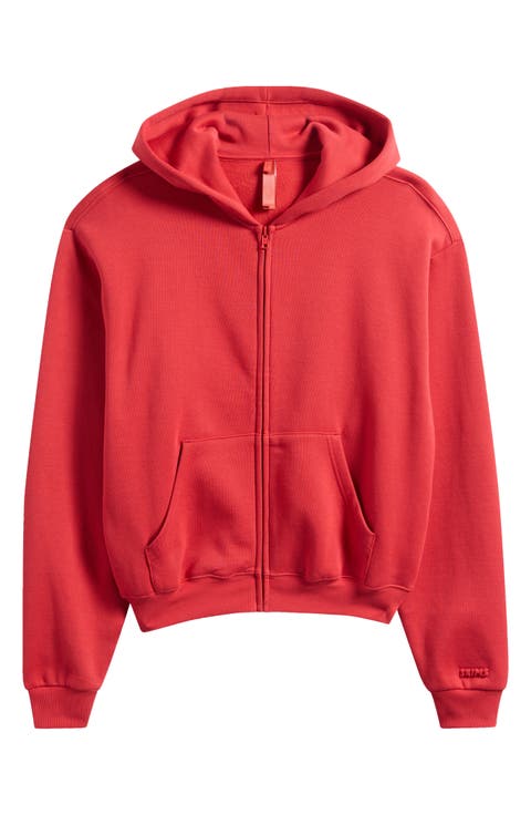 Cotton Blend Fleece Classic Zip-Up Hoodie (Regular & Plus)