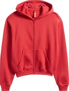 SKIMS Cotton Blend Fleece Classic Zip-Up Hoodie