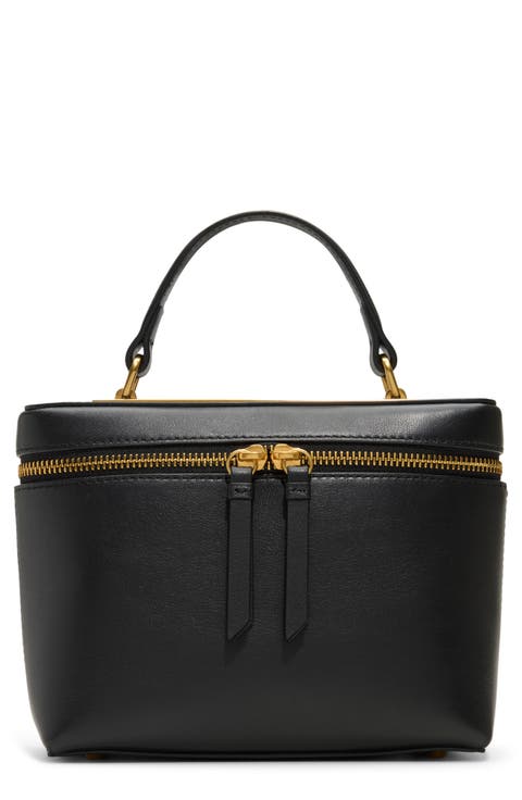 Tia Top Handle Leather Bag