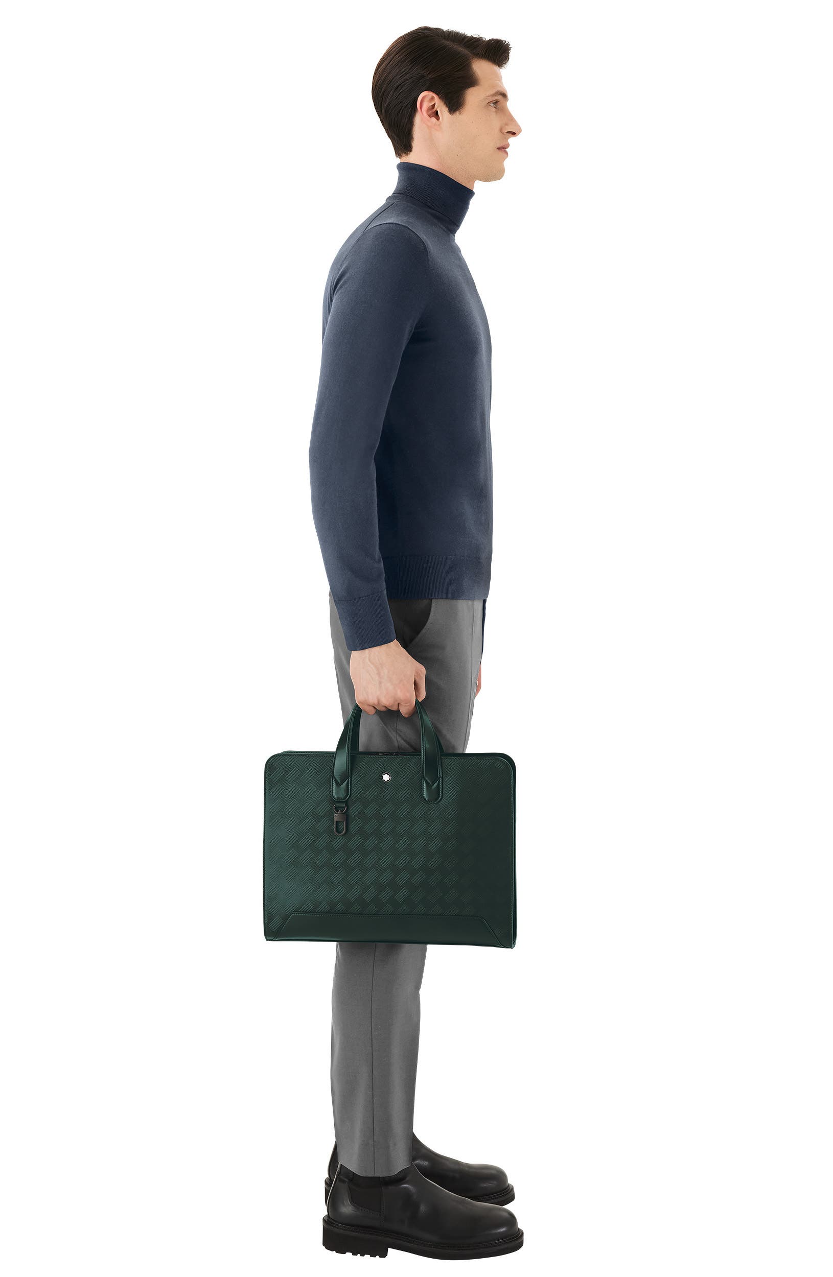 Montblanc Extreme 3.0 Leather Document Case, Alternate, color, Green