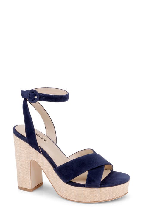 Sandrine Ankle Strap Platform Sandal (Women)