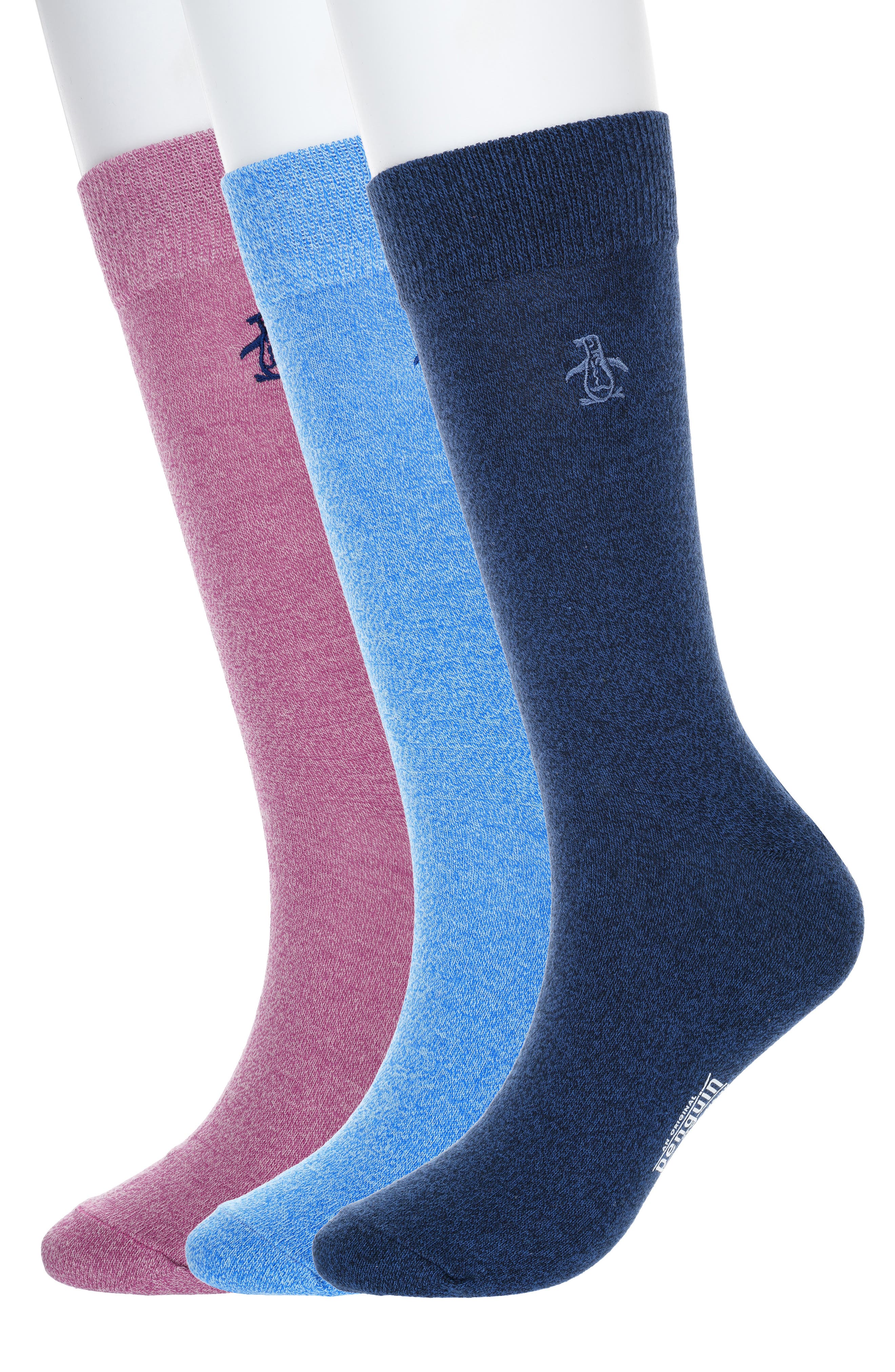 Marled 3-Pack Assorted Crew Socks