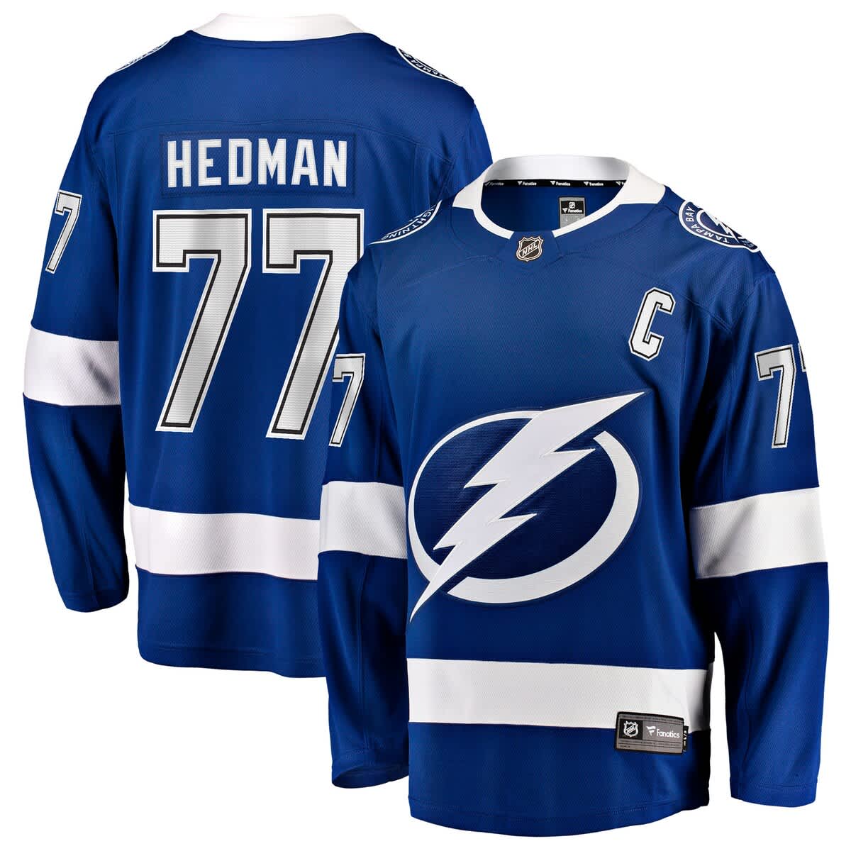 FANATICS Men's Fanatics Victor Hedman Blue Tampa Bay Lightning Home ...