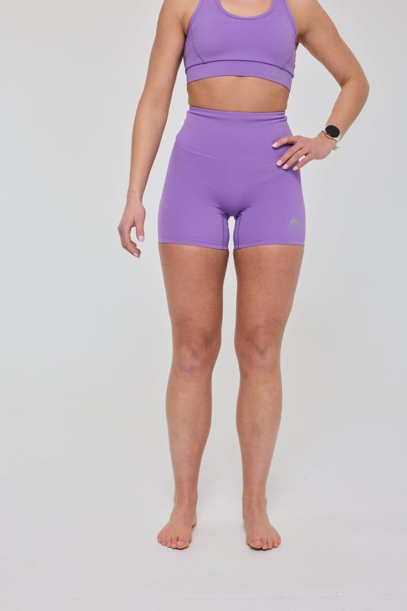 Infinite High Waisted Shorts - Purple - image 1