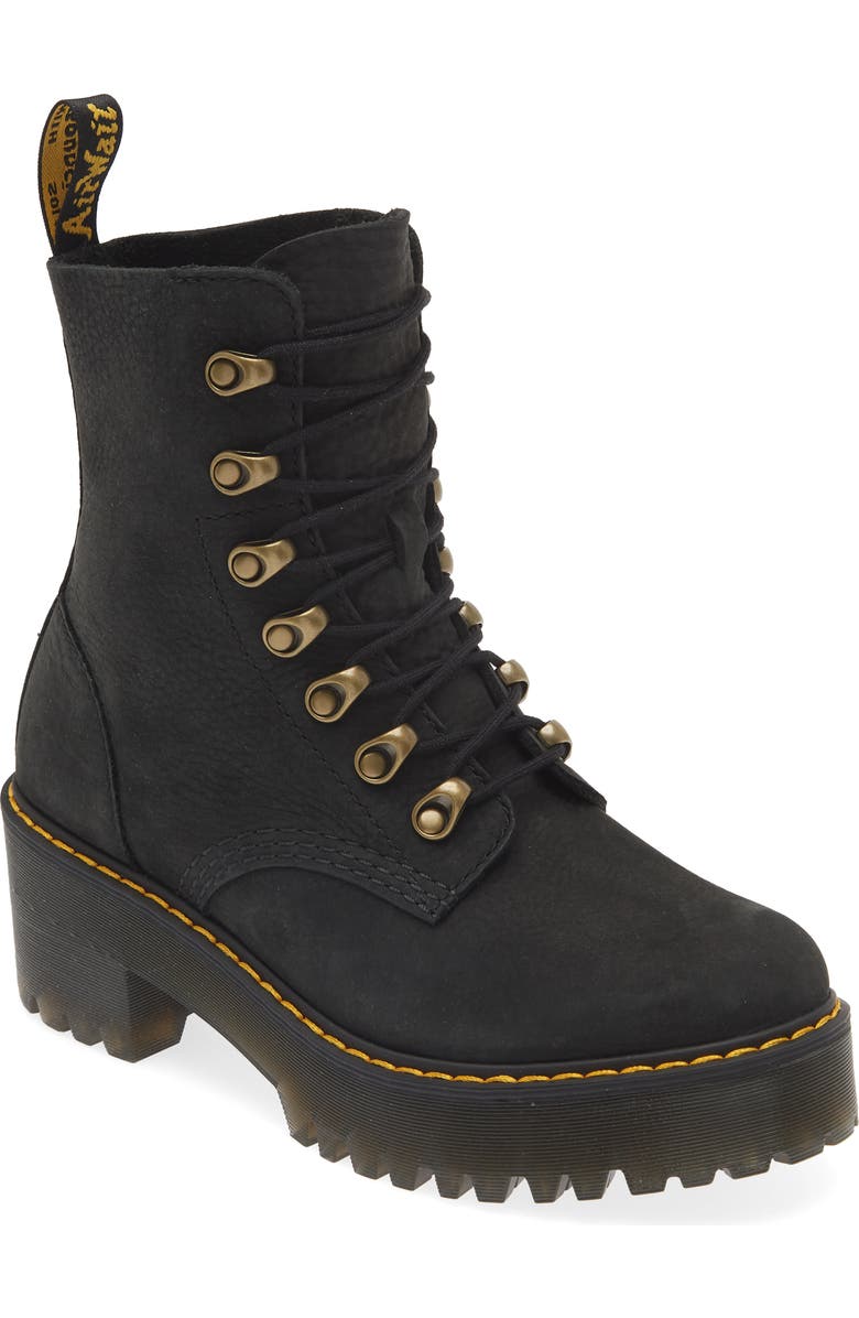 Dr. Martens Leona Combat Boot, Main, color,
