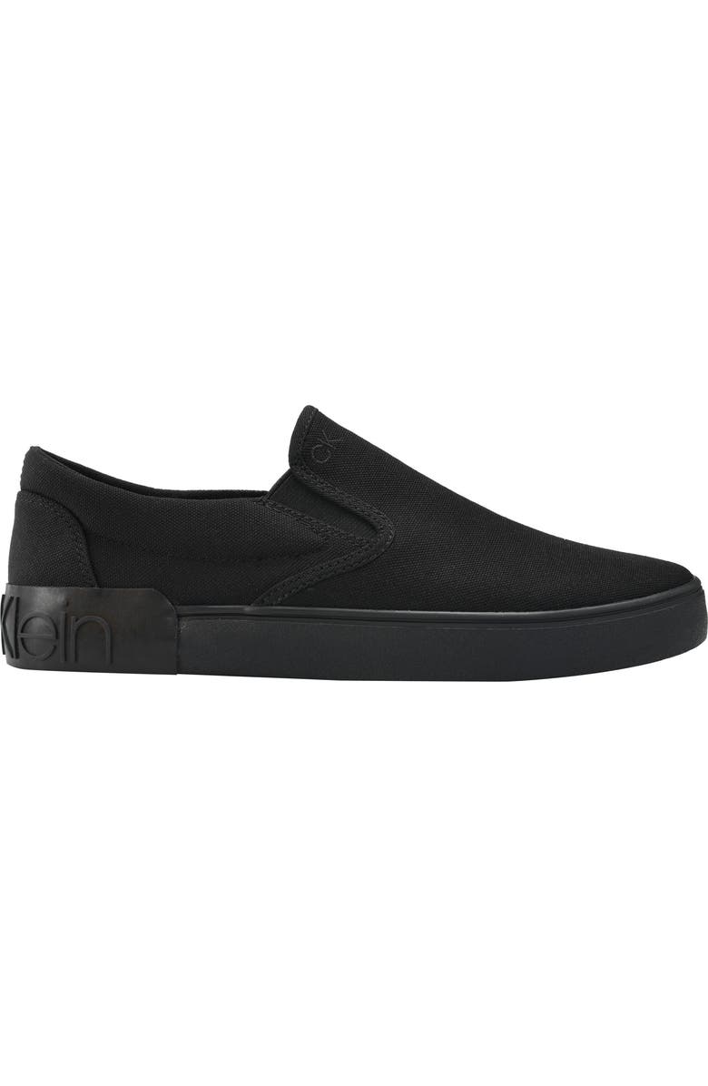 Calvin Klein Ryor Slip-On Sneaker, Alternate, color, Black/ Black/ Black Canvas