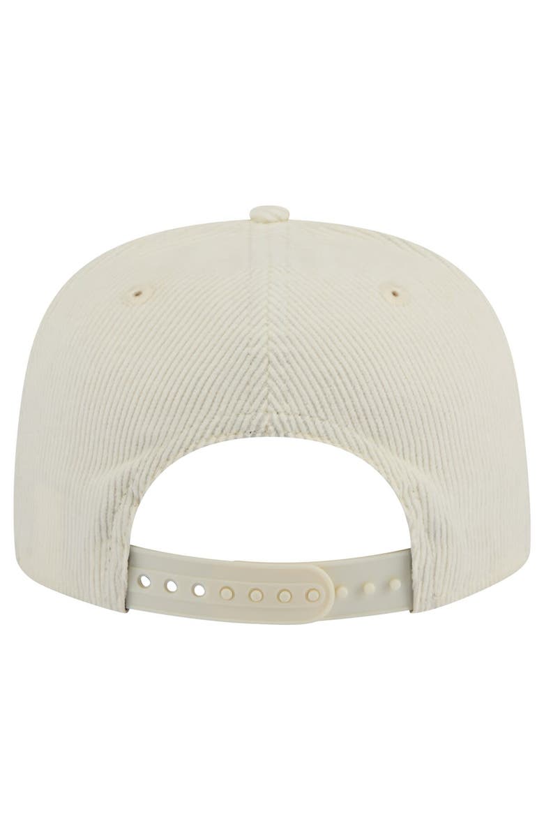 New Era Men's New Era Cream New York Mets Throwback Bar Golfer Corduroy Snapback Hat, Alternate, color, 