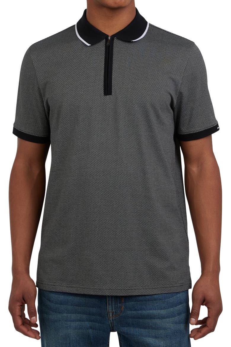 Archer Tipped Polo, Main, color, GREY