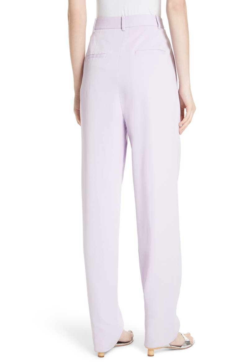 Sculpted Pleat Front Suit Pants, Alternate, color, LAVENDER