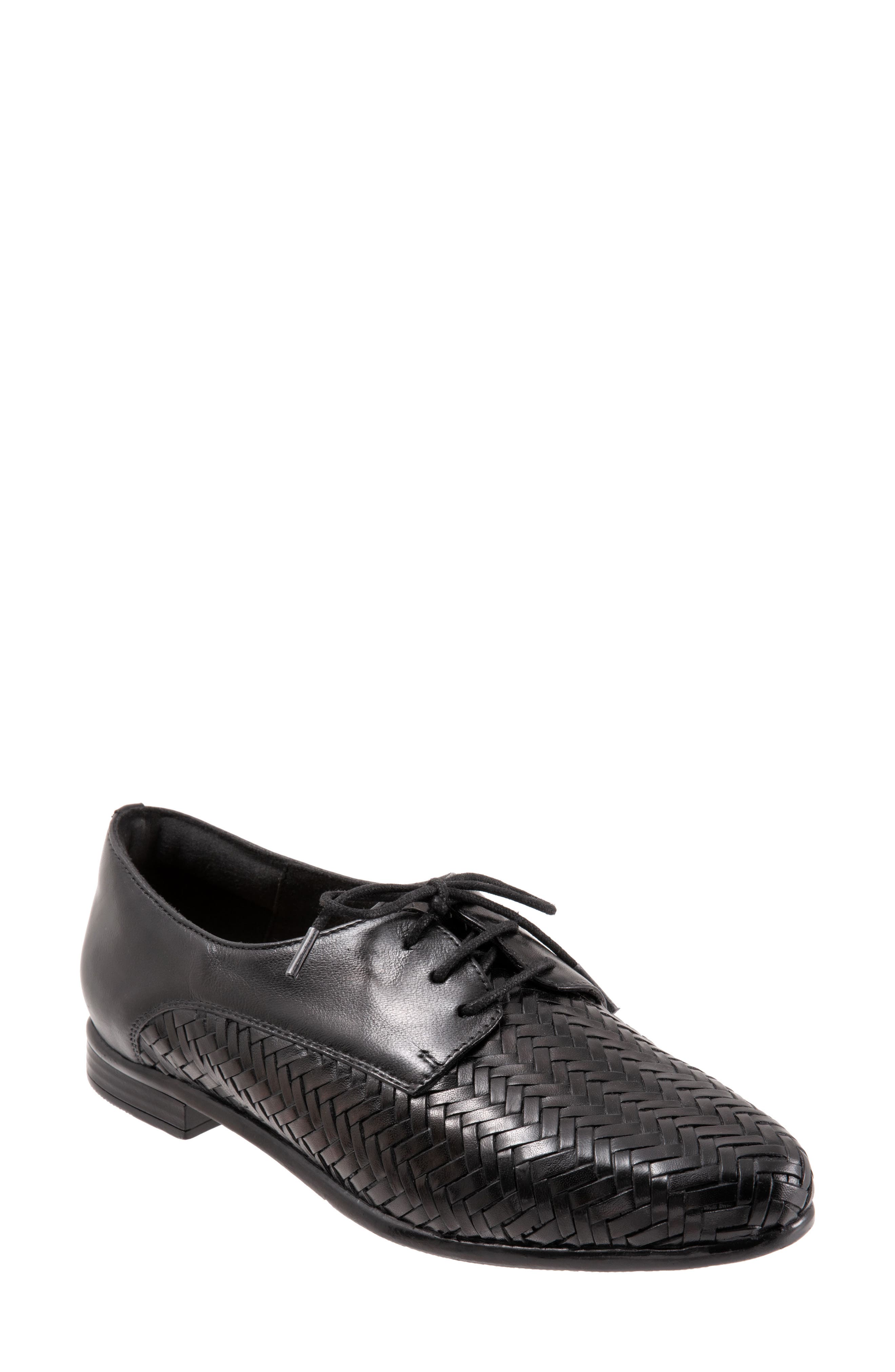 Trotters Lizzie Derby Flat, Main, color, Black