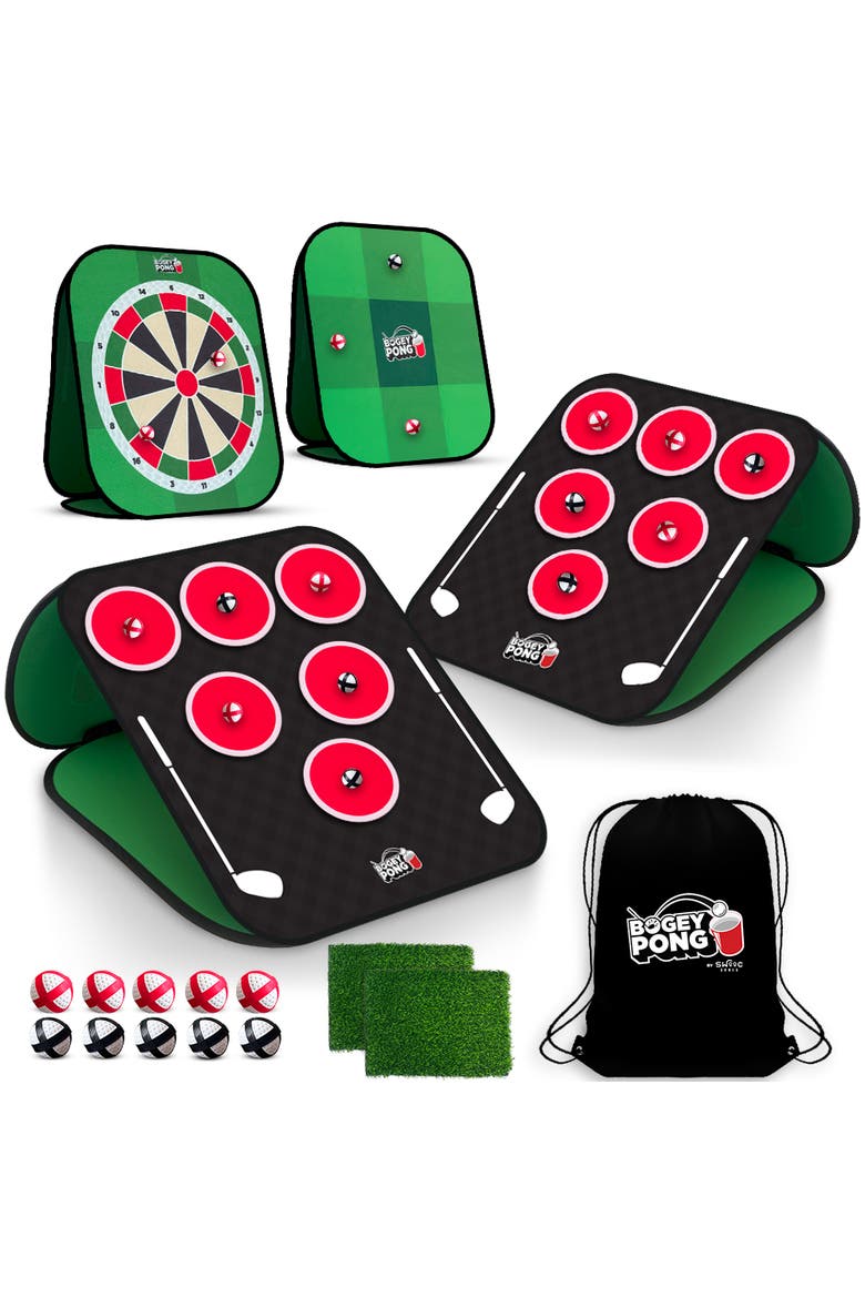 Bogey Pong | 3-in-1 Backyard Pong Golf Game Set, Main, color, Green