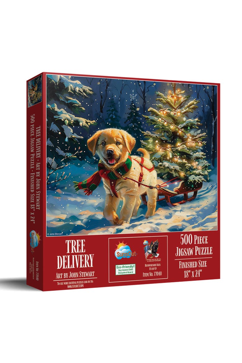 Tree Delivery 500 piece Jigsaw Puzzle for Adults, Main, color, Multicolor