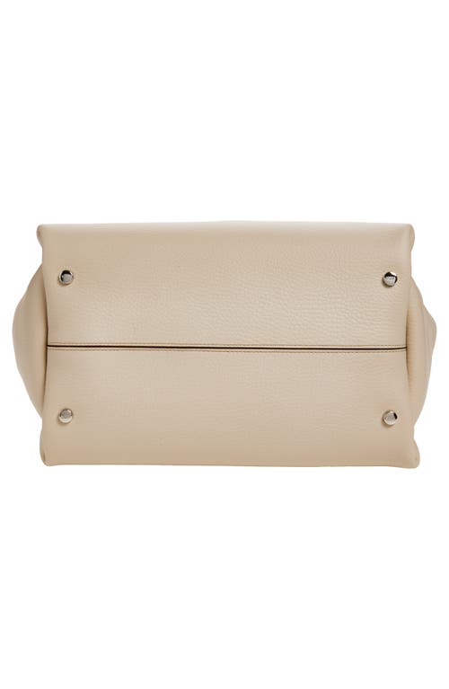 Tod's Mini Leather Tote In Sand