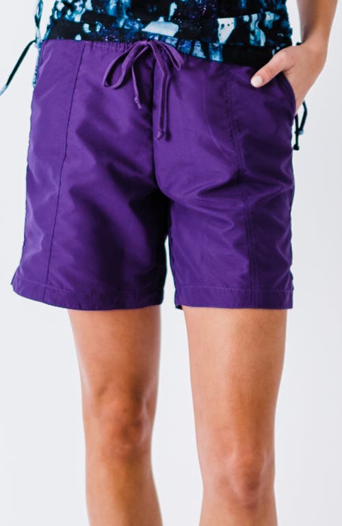 Calypsa 7" Board Shorts In Purple