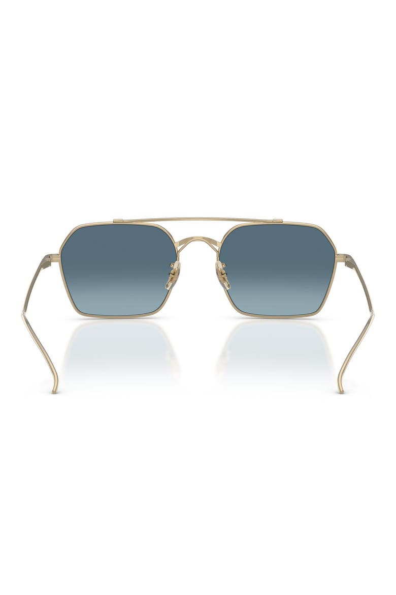 TK-14 53mm Geometric Sunglasses, Alternate, color, GOLD / MARINE GRADIENT
