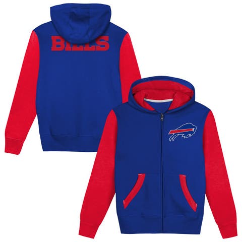 Toddler Outerstuff  Royal/Red Buffalo Bills Stadium Colorblock Full-Zip Hoodie