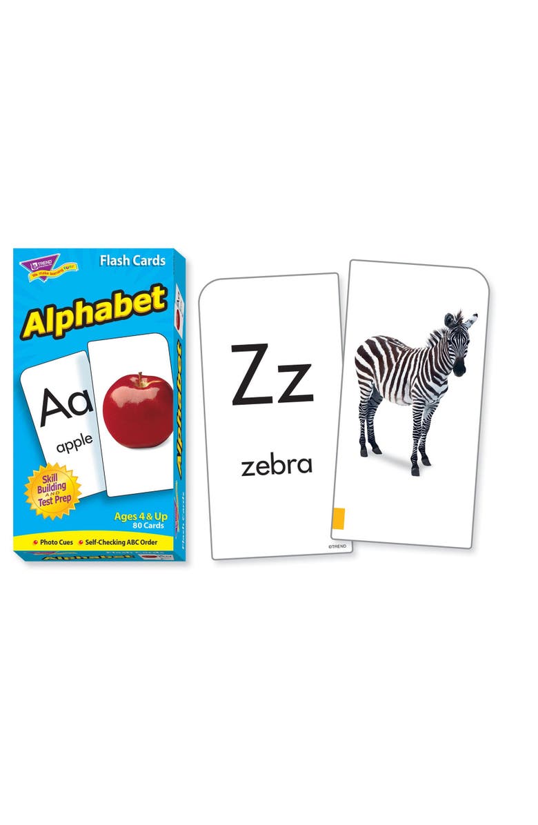 TREND Enterprises Alphabet Skill Drill Flash Cards, Alternate, color, Multicolored