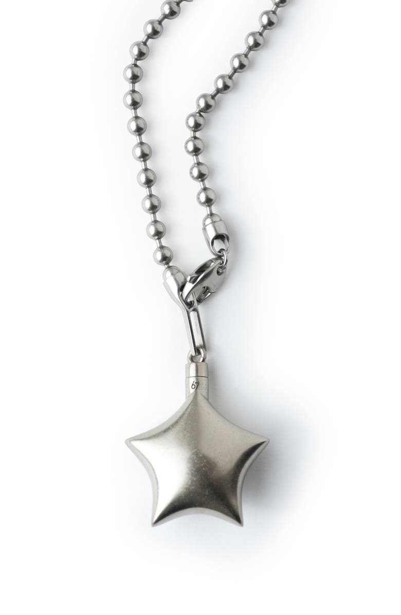 67jewelry Puffed Star Necklace II, Main, color, Silver