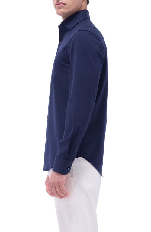 Bugatchi Devon Ooohcotton® Button-up Shirt In Black