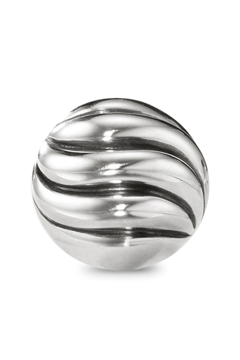 Sculpted Cable Stud Earrings, Alternate, color, SILVER