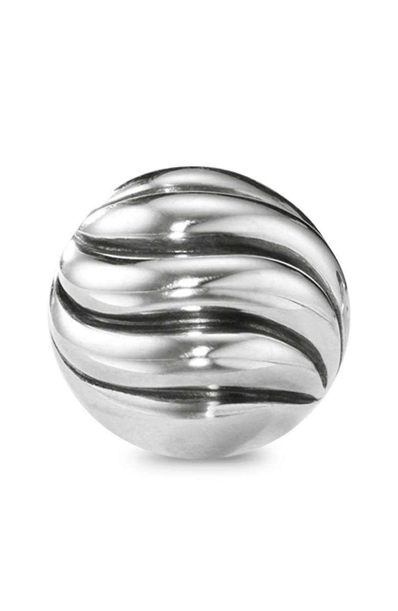 David Yurman Sculpted Cable Stud Earrings, Alternate, color, Silver