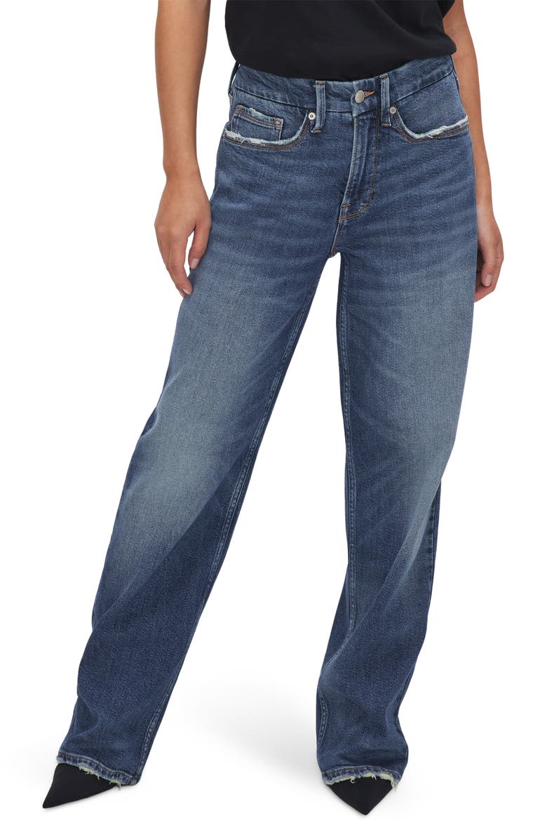 Good American Good Petite '90s Jeans, Main, color, 