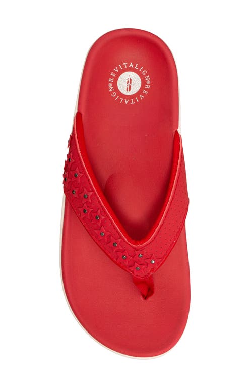 Revitalign Yumi Bvi Flip Flop In Red